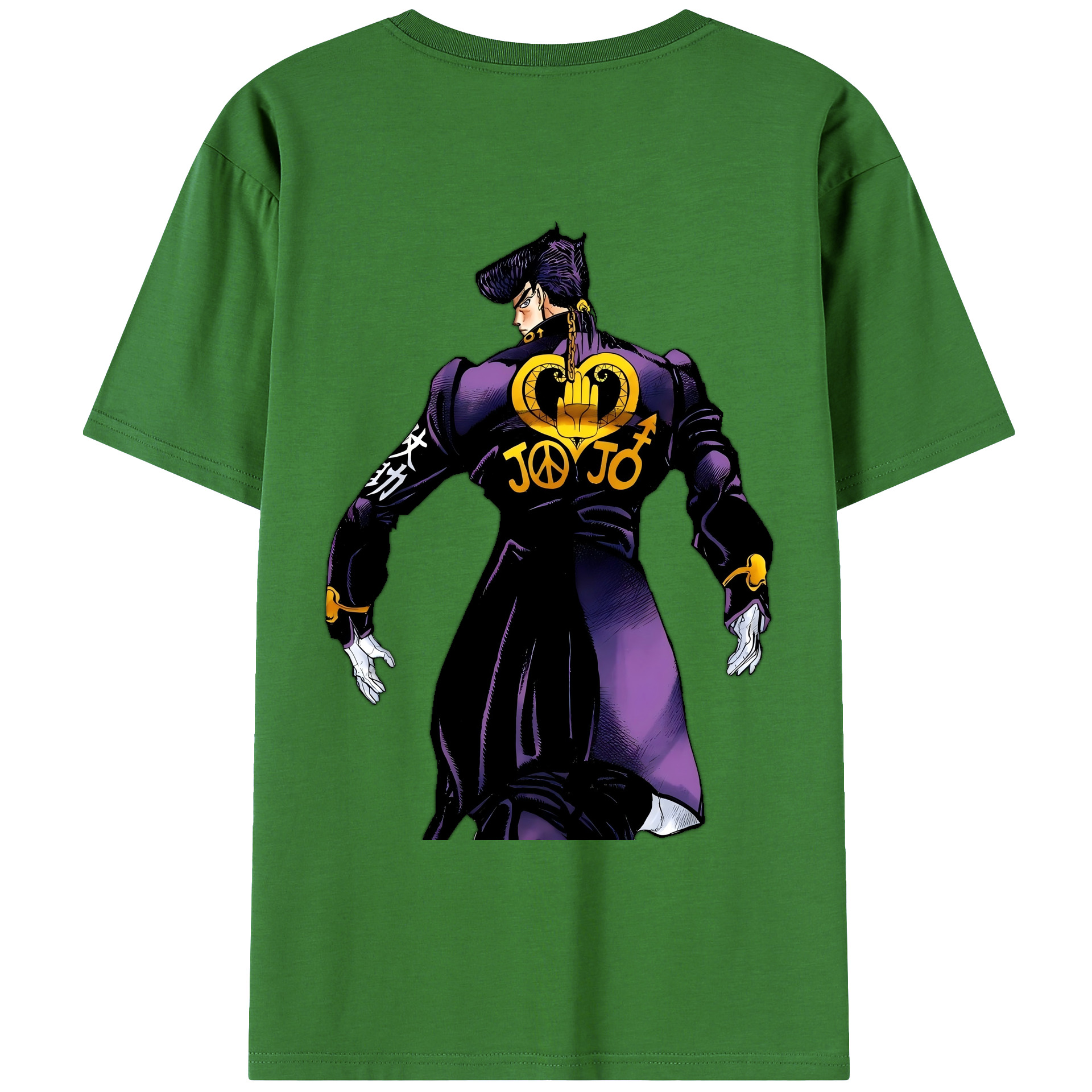 （画像用） ジョジョの奇妙な冒険 ひがしかた じょうすけ JoJo's Bizarre Adventure Higashikata Josuke レディース半袖Tシャツ(バックプリント)